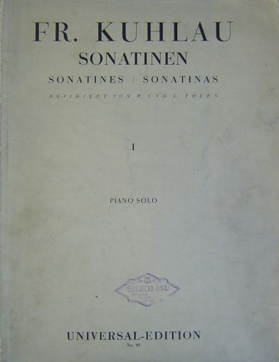 Kuhlau Sonatinen Band I op.20,55,59