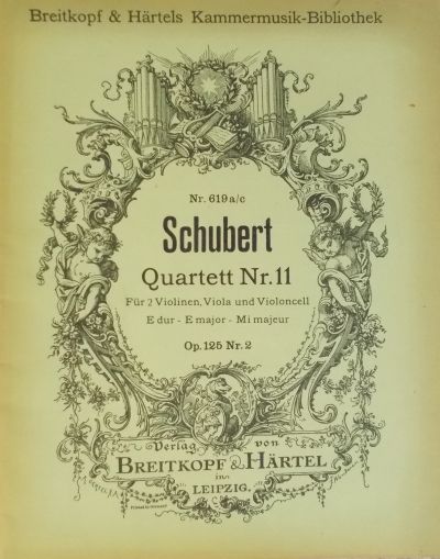 Шуберт-Квартет оп.125 nr.2 за две цигулки,виола и виолончело
