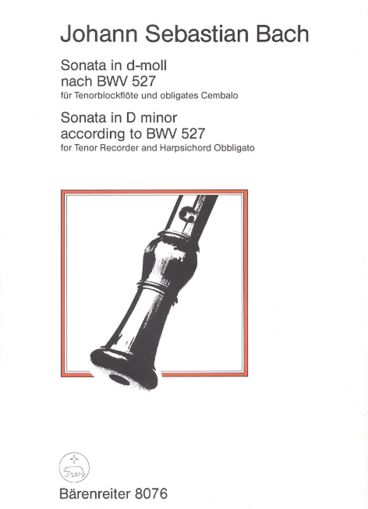 Bach -  Sonata inder D minor according to BWV 527 for tenor recorder