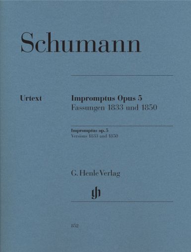 Шуман - Импромптюта оп.5, Versions 1833 and 1850