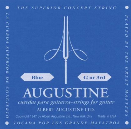 AUGUSTINE CLASSIC-BLUE G 3-та- Струнa за класическа китара