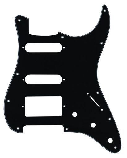 Catfish Pickguard Type Stratocaster(TM), 3-пластов, черен 683101