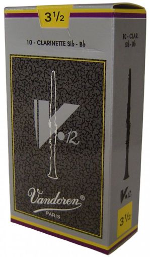 Vandoren V12 Bb Clarinet Reeds size 3 1/2 - box