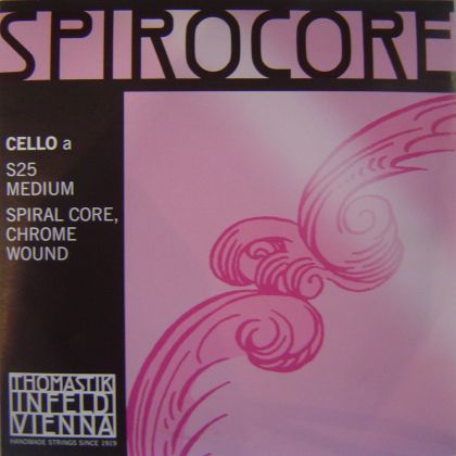 Thomastik Spirocore Spiral core Chrome wound  single string for Cello - A