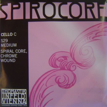 Thomastik Spirocore Spiral core Chrome wound  single string for Cello - C