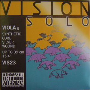 Vision Solo Synthetic core Silver Wound single string for viola - G