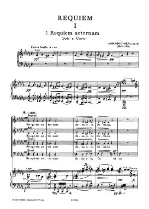 Dvorak - Requiem op.89 vocal score