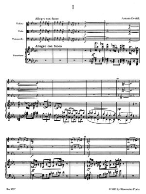 Dvorak - Piano Quartet op.87 for violin,viola,cello and piano