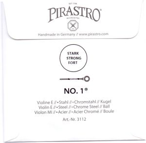 Pirastro NO.1 струна E за цигулка  Chrome steel strong с топче