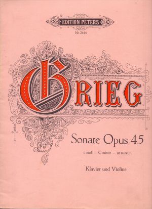 Grieg - Sonata op.45 in c moll for violin and piano 