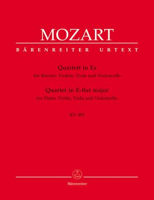 Mozart - Quartet in E-flat major  KV 493 for piano,violin,viola and cello