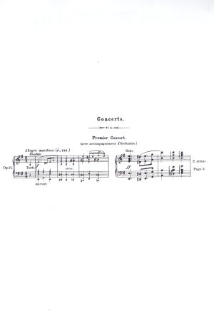 Chopin -  Concerto No. 1 In E Minor, Op. 11 for piano solo