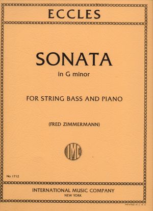 Eccles  - Sonata in G minor for string bass and piano