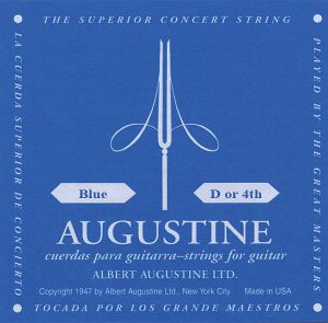 AUGUSTINE CLASSIC-BLUE D 4-та- Струнa за класическа китара