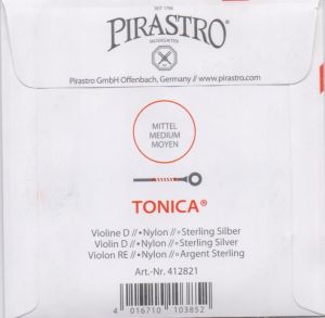 Pirastro Tonica струна за цигулка D Aluminium/Synthetic