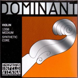 Thomastik Dominant Violin set 135B (with D Aluminium/Synthetic)