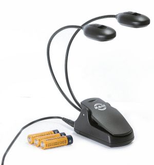 K&M 12270 Double LED лампа с щипка - черна