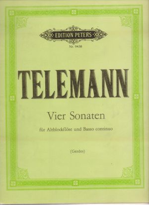 Telemann - Four Sonatas for alt recorder and basso continuo