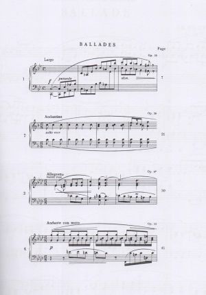 Chopin - Ballades for piano