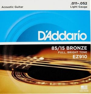 D'addario strings for acoustic guitar EZ910