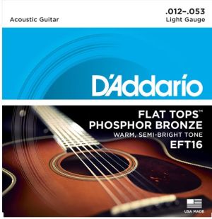D'addario strings for acoustic guitar EFT16