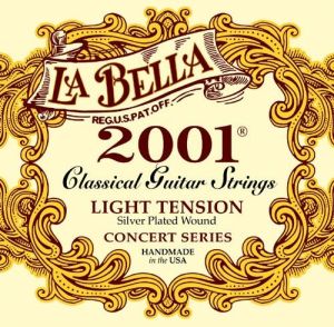 La Bella 2001 Classic guitar strings - Light tension clear nylon / silver plated wound
