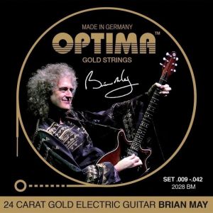 Optima струни за електрическа китара,gold strings round wound 009 - 042