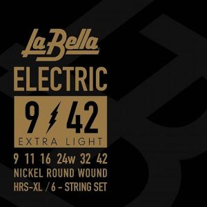 La Bella HRS-XL Extra Light for electric guitar strings Nickle plated 009/042