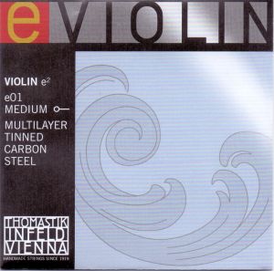 Thomastik E01 violin string carbon steel medium