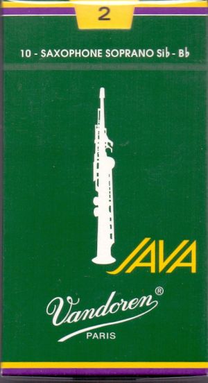 Vandoren Java reeds for soprano saxophone size 2 - box