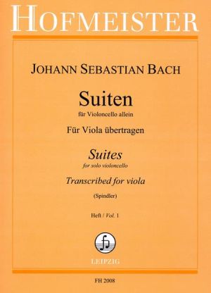 J.S.Bach Suites for viola book 1
