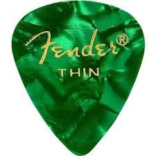 Fender ser. 351 перце shell - размер thin зелено