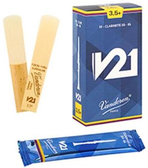 Vandoren V21 размер 3 1/2+ платъци за B кларинет - кутия