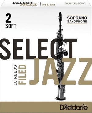 Rico Select Jazz Soprano  Saxophone reeds size 2 soft - box