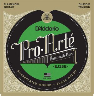 Daddario EJ25B strings for flamenco guitar