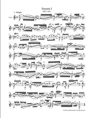 Бах - Три Сонати и  три партити  BWV 1001-1006 за цигулка 