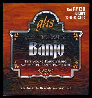 GHS PF130 5-Str. Banjo nickel Ball End