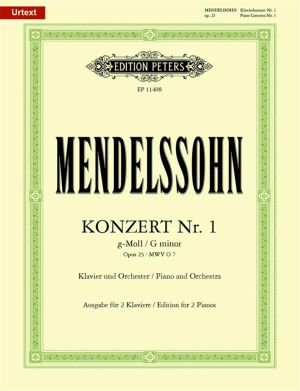 Mendelssohn PIANO CONCERTO NO.1 G MINOR OP. 25
