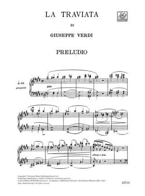 Verdi - La traviata vocal score