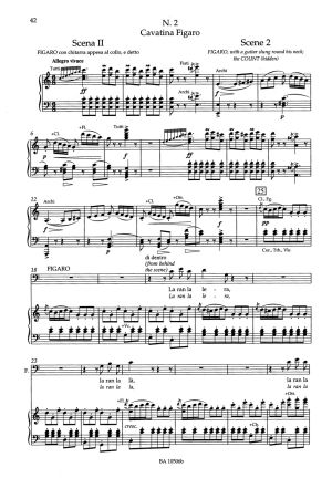 Rossini - Il Barbiere Di Siviglia vocal score 