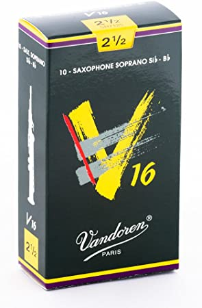 Vandoren V16 reeds for soprano saxophone size 2  1/2 - box