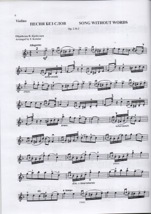 Tchaikovsky  POPULAR VIOLIN MUSIC