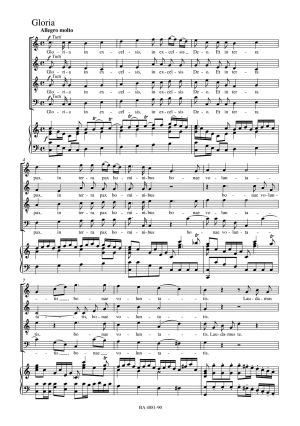 Mozart Missa in C major K. 337 "Missa solemnis" Vocal Score