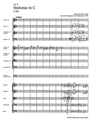 Schubert Symphony no. 8 in C major D 944 "The Great"