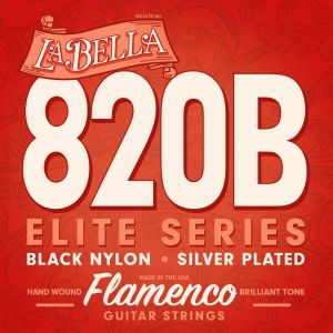 La Bella 820-B струни за фламенко китара - черен найлон