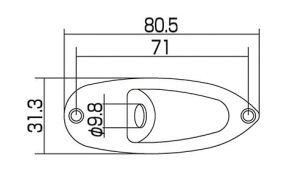 AP-0610 Jackplate for Stratocaster