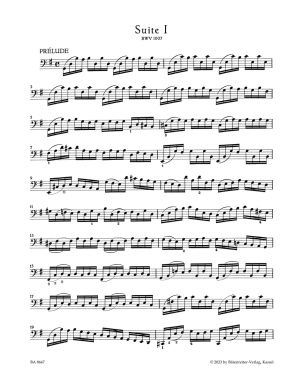 Bach Suite I for Violoncello solo BWV 1007
