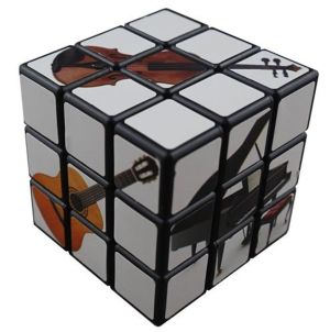 Кубче Рубик с музикални инструменти