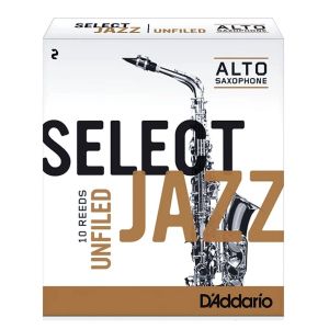 Rico Select Jazz Alto Saxophone single reed size 2 soft unfiled