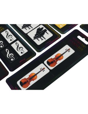 Magnetic bookmark violin 2er